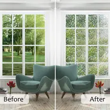 Модные современные прочные ПВХ электростатические стеклянные наклейки самоклеющиеся ПВХ круглое окно стеклянная пленка для дома