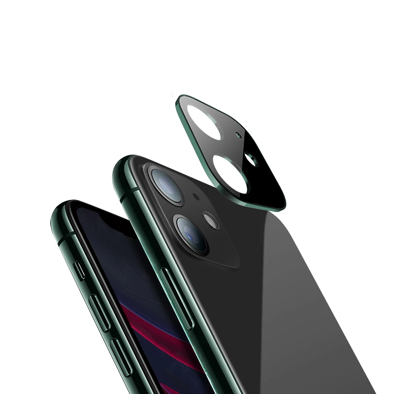 

100Pcs Full 3D Camera Lens Screen Protector for iPhone 11 Pro Max Tempered Glass Film Aluminum Metal Lens Case for iPhone 11