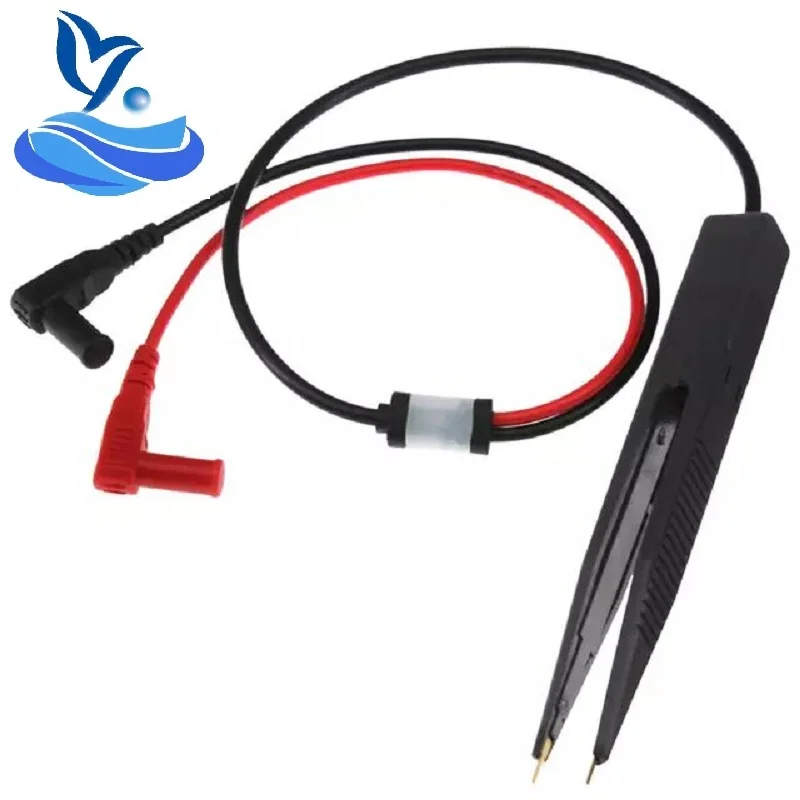 SMD SMT Chip Test Clip Lead Probe Digital Multimeter Meter Tweezer Capacitor Resistance tweezers for FLUKE Vichy |