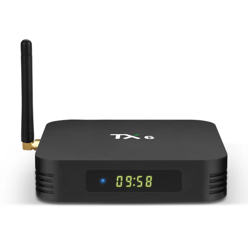 Android 9,0 tv Box TX6 Allwinner H6 Четырехъядерный 4G ram 64GB rom 2,4G 5G Wifi BT4.0 Google Play Netflix Youtube 4K IP tv медиаплеер