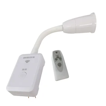 

EU Plug E27 socket 10cm Flexible LED Lamp Holder with Timed remote control Switch for UV germicidal lamp Disinfection LED bulbs