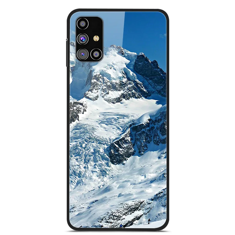 Luxury Tempered Glass Hard Back Cover for Samsung Galaxy - Premium Phone Case Shell