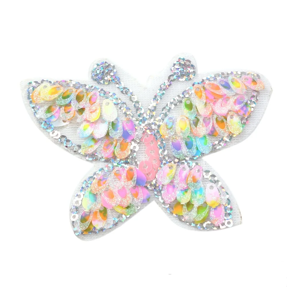 David accessories 20 шт./лот Дизайн с сердечком блестки, вышивка, заплатка "сделай сам" с бантом мешок швейная Костюмы Материал, украшение дома, 20Yc8127
