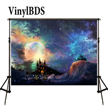 

VinylBDS Photography Backdrops Summer Background Nature Sky Backdrops Halloween Backdrop Castle Studio Backdrop for Studio