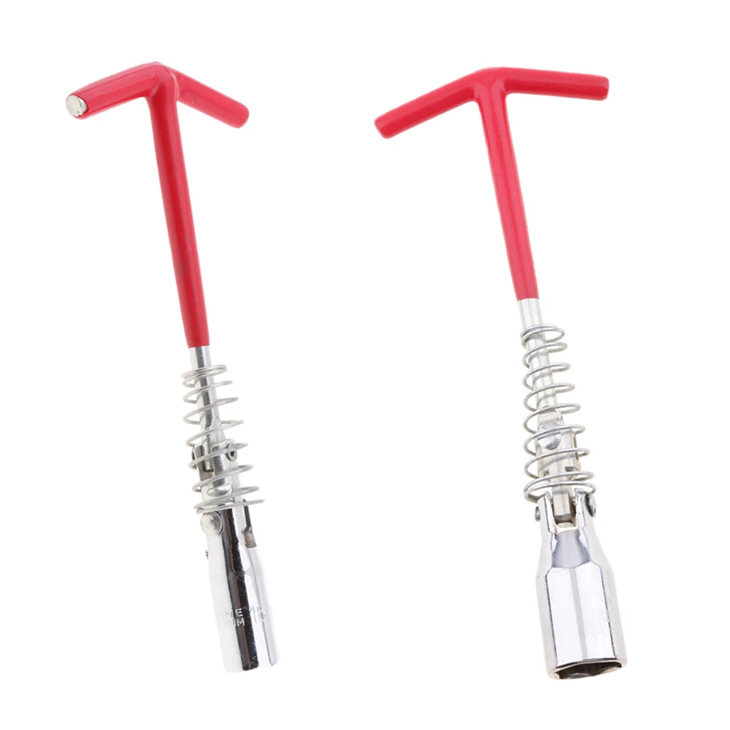 2x 16mm+21mm Motorcycle Auto Car Spark Plug Wrench Removal Tool Socket
