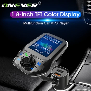 

Onever Bluetooth 5.0 FM Transmitter Car Modulator Voiture MP3 Radio Player Receiver Double USB Charger QC3.0 Lossless Music NEW