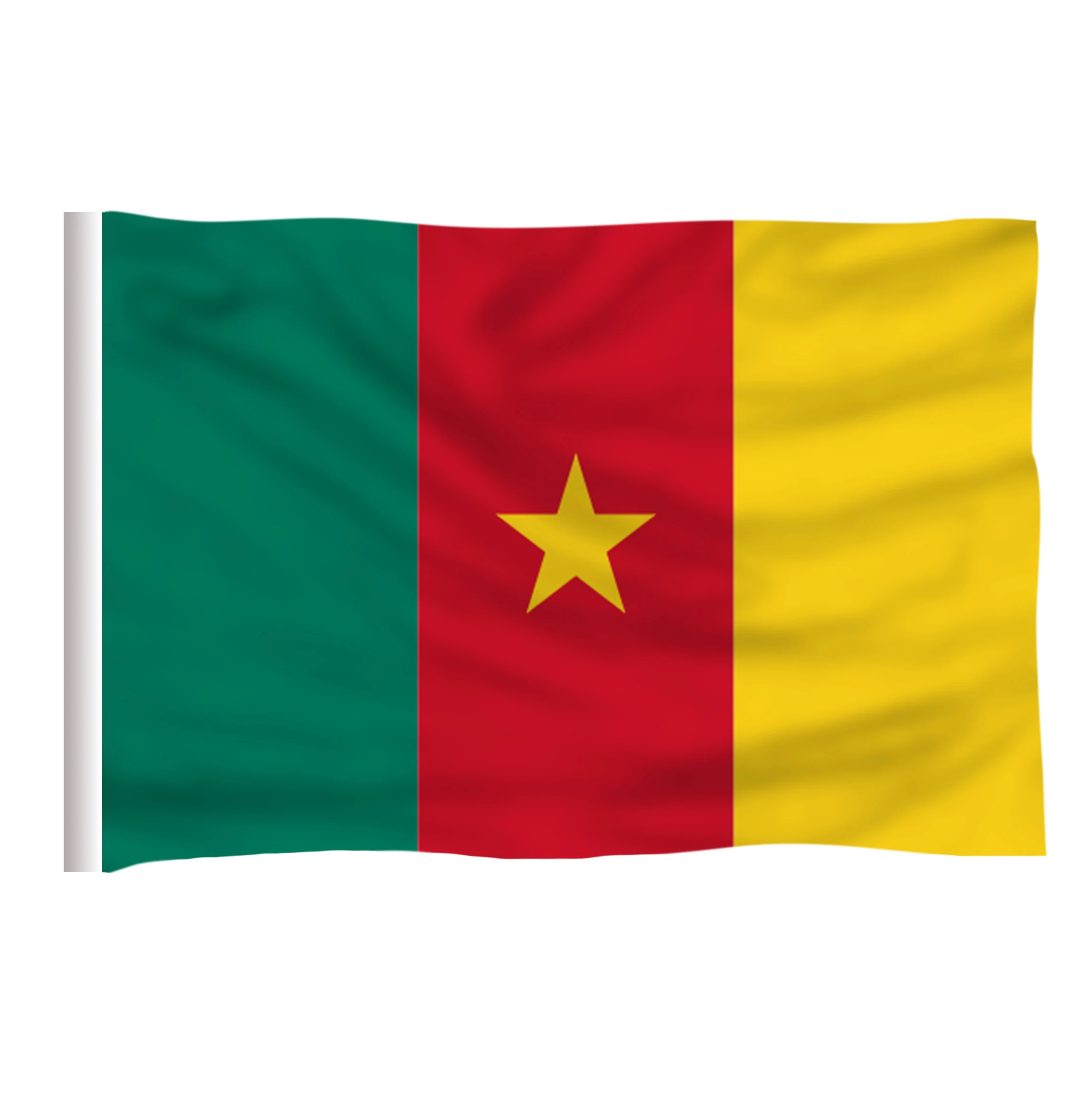 DFLIVE флаг страны Камерун 3x5 футов напечатанный полиэстер муха 90x150 см Cameroonizn см Национальный Баннер
