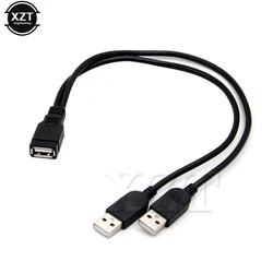 Dual - Port USB 2.0 Splitter Extension Cable - Female to Male Hub and Charging Adapter (Other)