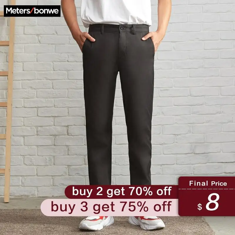 

Metersbonwe Men Casual Pants Autumn Casual Trousers Straight Fashion Jogging Pants Male Brand Trousers High Quality