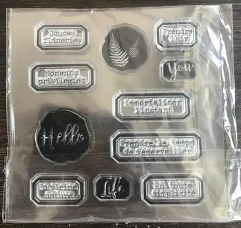 

french Clear Silicone Stamp / seal for DIY Scrapbooking / Album Decorative Clear Stamp Sheets A284