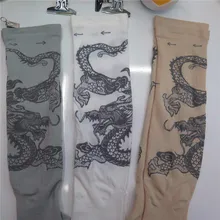 Весна и лето стиль мужчины солнцестойкие вискозные манжеты УФ-защита Татуировка лед рукав мужской открытый езда