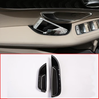 

2pcs For Mercedes Benz C-Class W205 GLC Class X253 2015-2018 Car Front Door Handle Storage Box Tray For Left Hand Drive