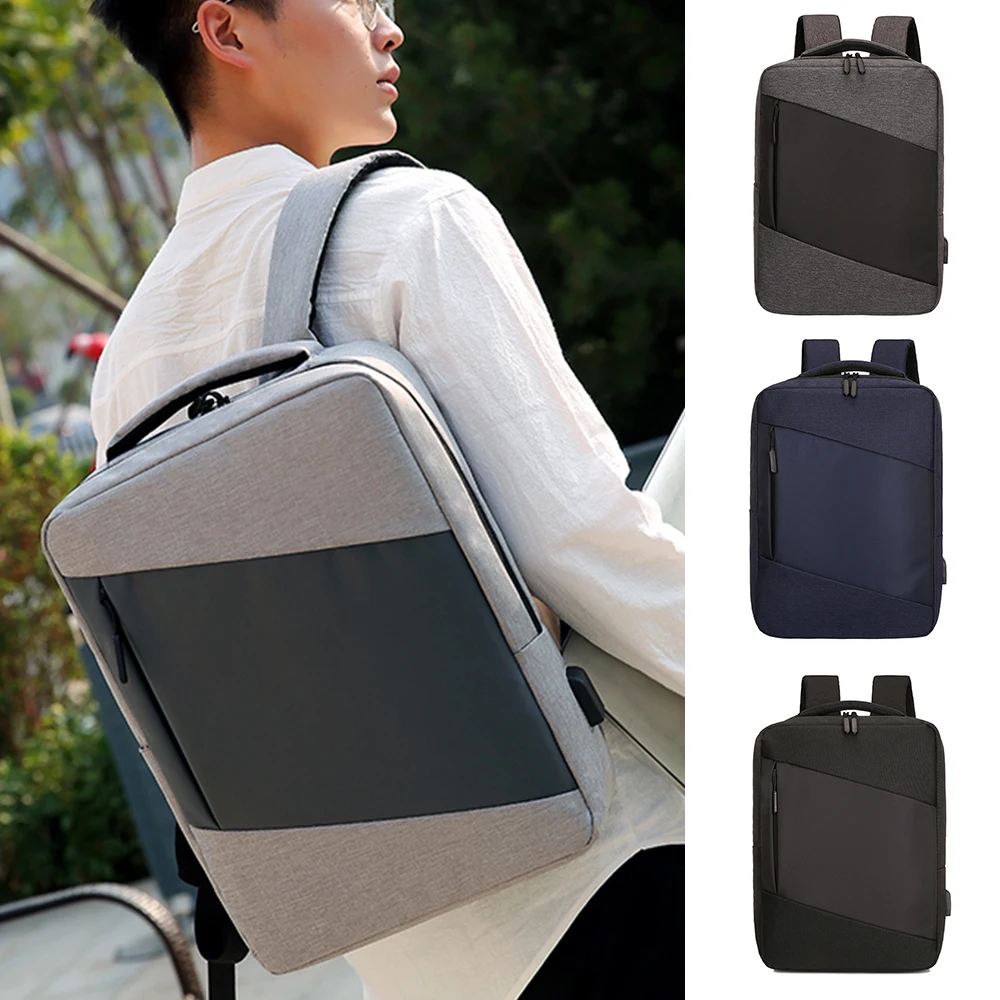 

Laptop Backpack Mens Male Backpacks Business Notebook Mochila Waterproof Back Pack USB Charging Bags Travel Bagpack