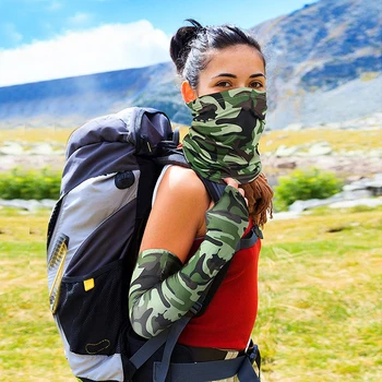 

Cycling Arm Sleeve And Bandana Outdoor Running Fishing Hiking Breathable Windproof Cooling Arm Sleeves Ang Mask
