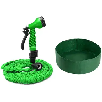 

Expandable Garden Hose, 50FT Flexible Expanding Water Hose & Balcony Garden Vegetable Box Potato Tomato Planting Bag