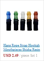 Hang Rope Strap Hookah Mouthpieces Shisha Resin Mouth Tip Hookah Sheesha Chicha Narguile Hose Wholesale Drop Shipping