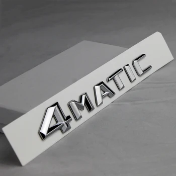 

Letters Emblem for Mercedes Benz 4MATIC Badge Car Styling Refitting Trunk 4 Wheel Drive Logo Sticker Glossy Chrome car Sticker