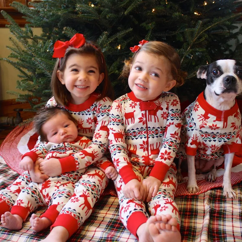 Рождественский пижамный комплект; семейная одежда для маленьких мальчиков; Одинаковая одежда для мамы и папы; Семейные костюмы; рождественские пижамы; Лидер продаж года