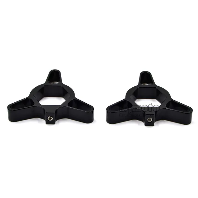 Pair Motorcycle 17mm CNC Alloy Racing Front Fork Preload Adjusters For Kawasaki ZX6R ZX9R ZX12R Yamaha YZF R6 YAF600 FAZER1000 Black