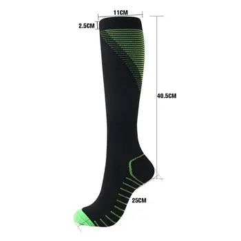 

Outdoor Sports Compression Long Socks Sports Footwear Accessories For Unsex Compression Socks Knee Printed Nylon Hosiery Socks