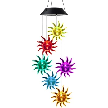 

Sun Wind Chimes Light Solar Wind Chimes Outdoor Outside Yard Decor Home Courtyard Garden Decorations Birthday Gift