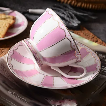 

Ceramic coffee cup dish bone china set english afternoon