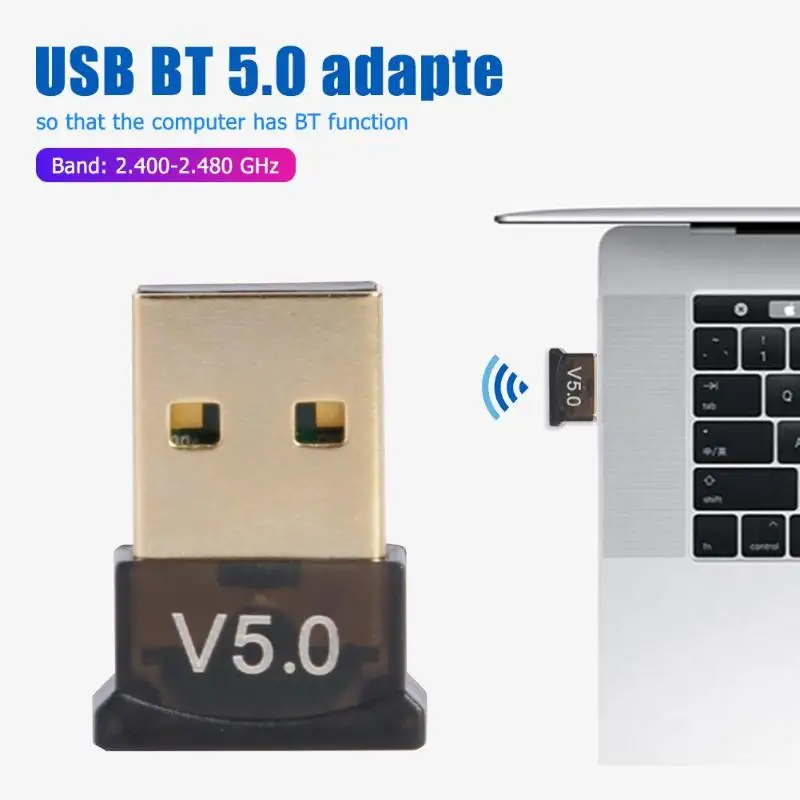 USB Bluetooth адаптер беспроводной 5,0 Bluetooth ключ Музыкальный звуковой приемник Adaptador Bluetooth передатчик для компьютера ПК ноутбука