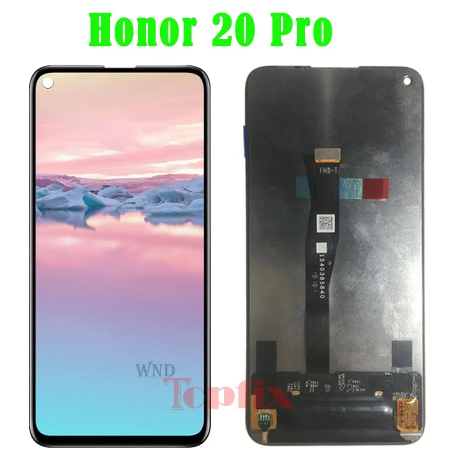 Honor 20 Pro ЖК-дисплей для huawei Honor 20, сенсорная панель, дигитайзер, Замена для huawei Honor 20 Pro, ЖК-дисплей для Honor 20i, ЖК-дисплей - Цвет: Honor 20 Pro