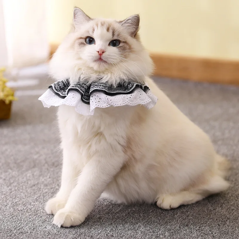 

Cat Collar Japanese Style Cat Collar Dog Cat Pet Collar Lace Lace Band Bell Collar