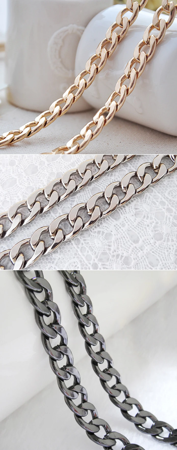 Sac ?� main,Cha?�ne de sac ?� main en acier,9mm,m?�tal de remplacement,amovible,bandouli?�re,sangles 