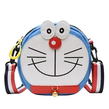 Doraemon мультфильм маленькая круглая сумка новая Корейская версия тренда милая девушка цепь плеча Сумка