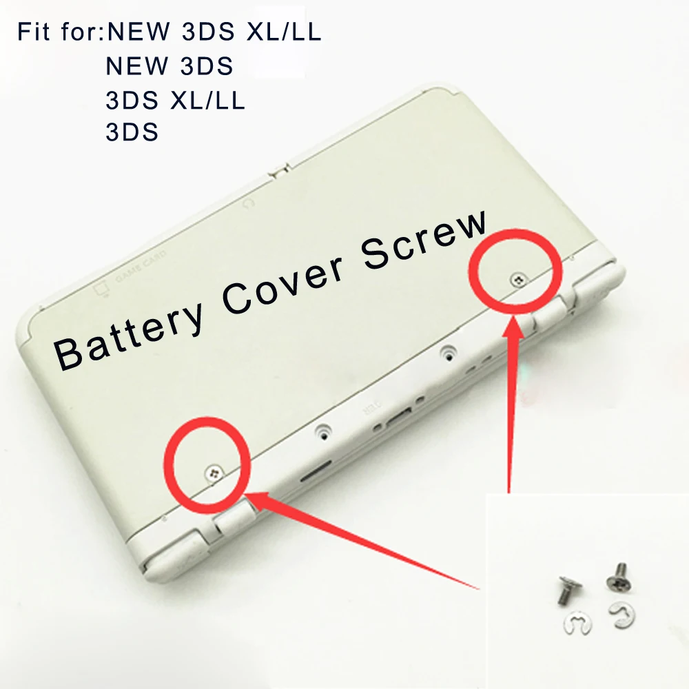 1Pair OEM For NEW 3DS XL/NEW 3DS/3DS XL/3DS Housing Battery Cover|Replacement Parts & Accessories| -