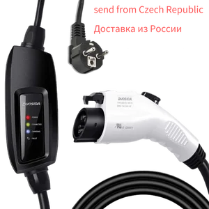 Зарядное устройство Duosida для автомобильных аккумуляторов, тип 1, умная зарядная станция EVSE 16 А для EV, разъем J1772 для Nissan Leaf Kia Niro Ford - изображение