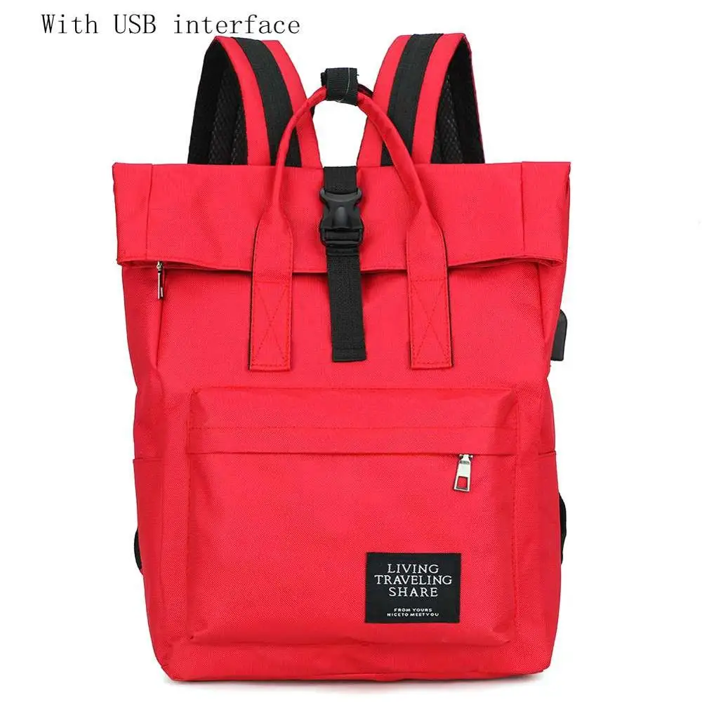 Женский большой рюкзак в консервативном стиле, рюкзак для путешествий, мужской рюкзак Mochila Escolar для девочек, рюкзак для ноутбука, школьные сумки, рюкзак для подростков - Цвет: Red 01