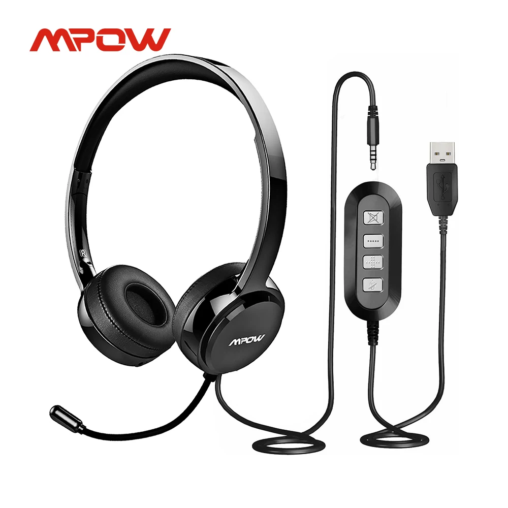 Casque Mpow, casque USB avec carte son à réduction de bruit