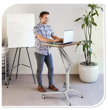 JOYLIVE Multifunktionale Pneumatische Einstellbar Lift Mobile Laptop Tisch Home Büro Faul Schreibtisch Lernen Vortrag Tisch 2021 NEUE
