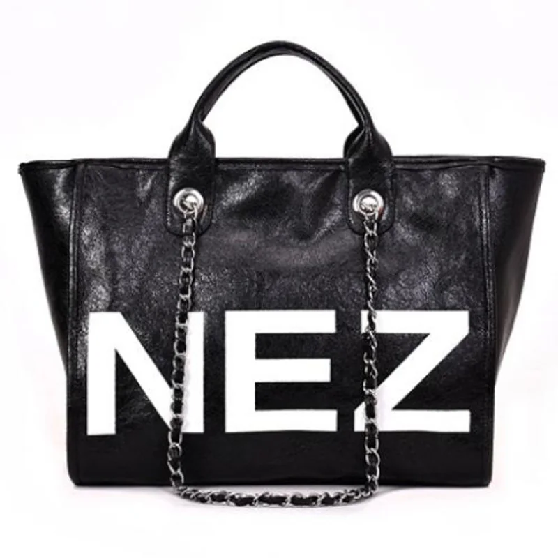 

AUAU-New Wave Korean Version Of The Simple Wild Shoulder Bag Chain Portable Large Capacity Tote Bag