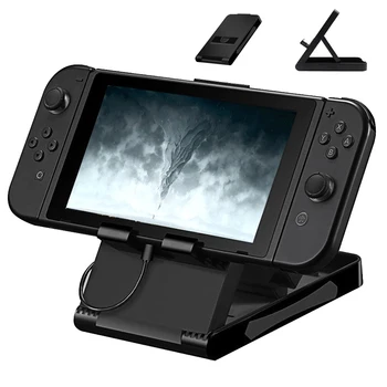 

EastVita Portable Height Adjustable Holder Support Bracket for Nintend Switch Frame Bracket Compact Playstand Desktop Stand