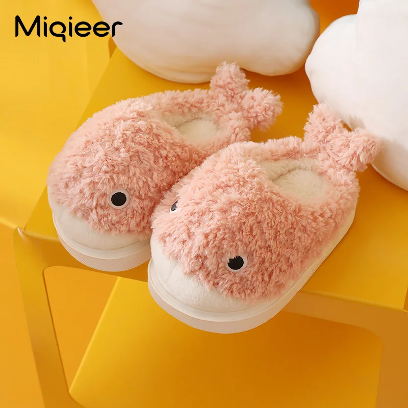 

Children Slippers Winter Baby Boys Girls Indoor Shoes Anti Skid Infant Warm Cotton Walkers Soft Sole Furry Kids Floor Slippers