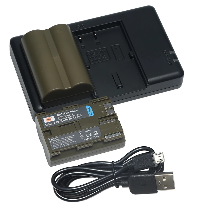3 шт. 2300 мАч 7,4 V DSTE BP-511 BP-511A BP511Camera Батарея двойной Зарядное устройство для Canon 20D 30D 40D 50D мВ 30i 300 300i ZR20 25MC