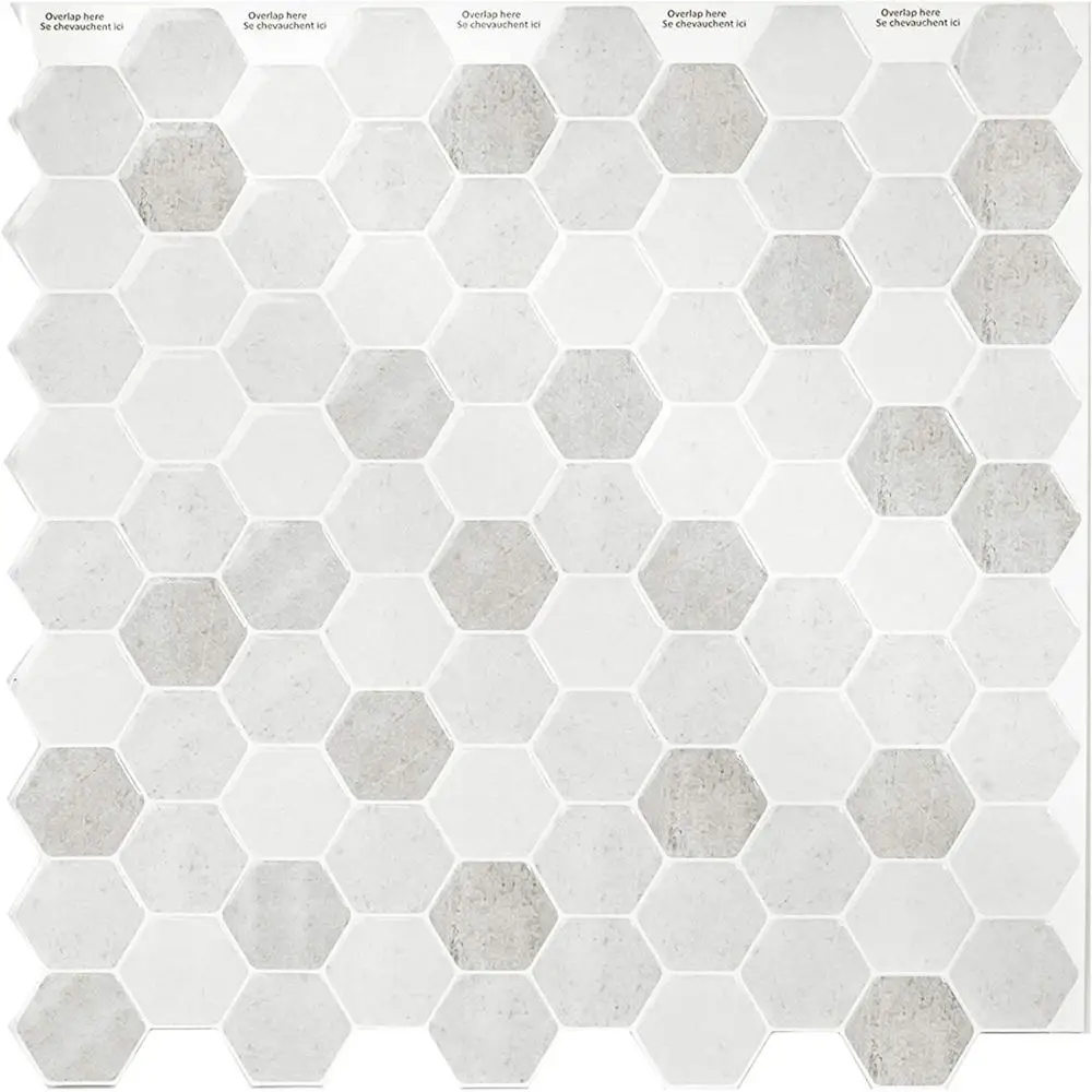 Vividtiles современный европейский стиль красивый белый серый шестиугольная мозаика