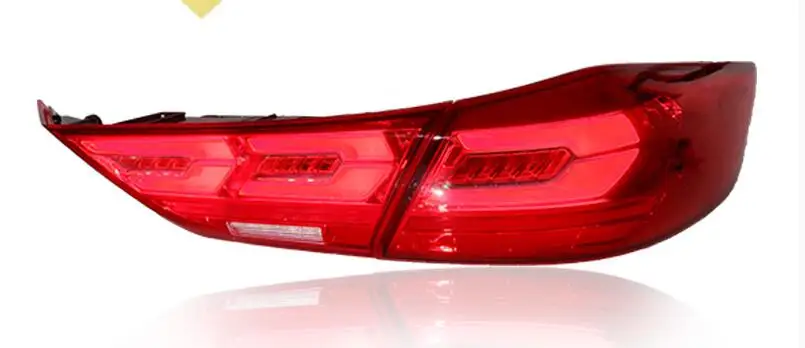 Задняя фара для hyundai Elantra светодиодный задний противотуманная фара вождение свет+ стоп-сигнал+ Реверсивный свет - Цвет: Red one