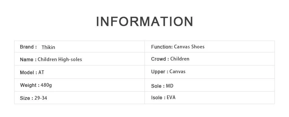 THIKIN детские кроссовки для мальчиков, спортивные кроссовки с высоким берцем, парусиновая обувь для маленьких девочек