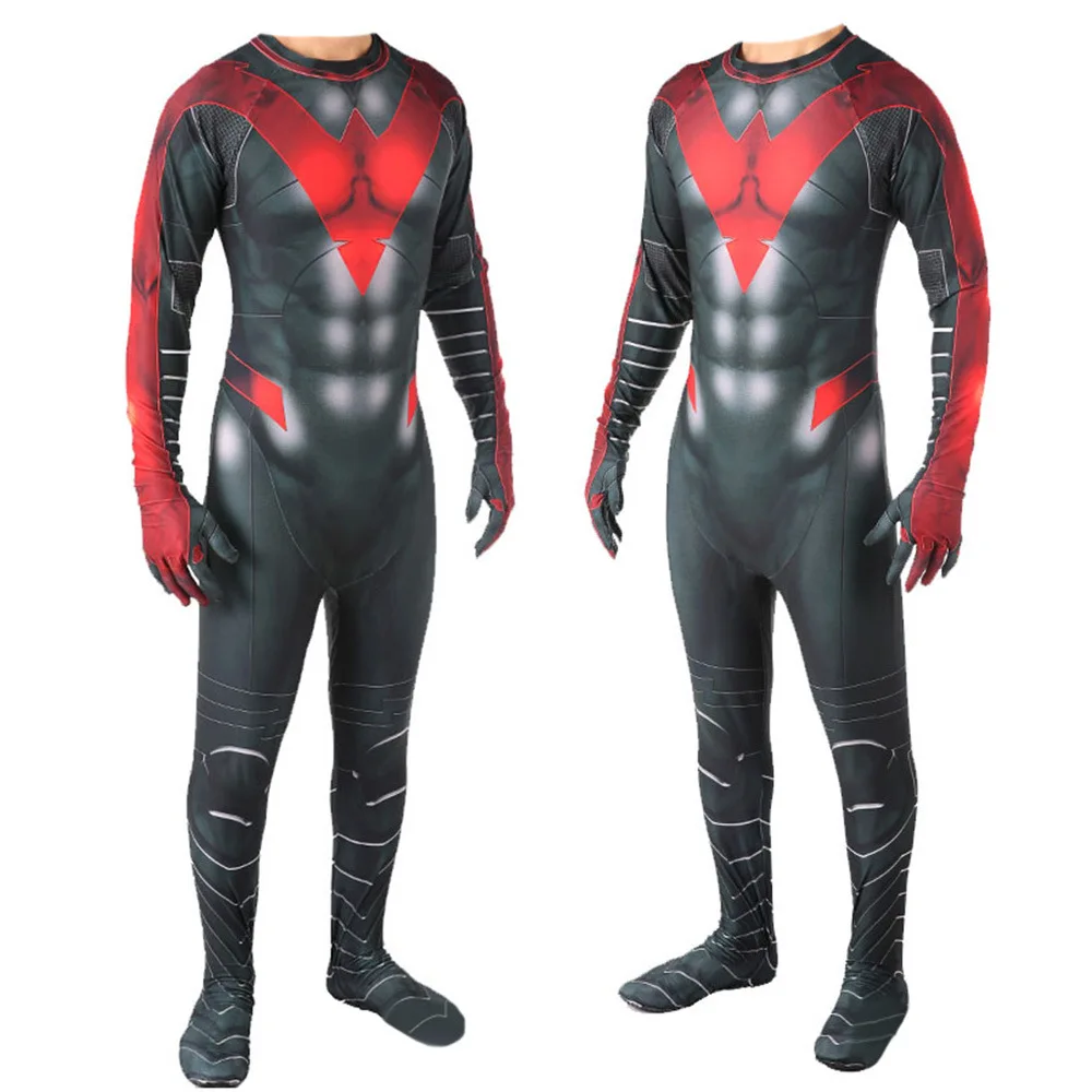 NightWing 004 Kostuum Cosplay Superheld Zentai Body Jumpsuit Spandex Halloween  Kostuum TadRyerstad Mannelijke Vrouwelijke Kinderen - AliExpress, image size:1000x1000