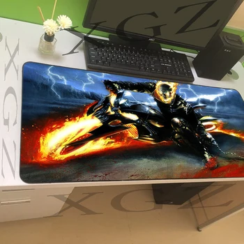 

XGZ Cool Locomotive Black Lock-edge Large Mouse Pad Custom Personality Office Computer Keyboard Rubber Stripe Anti-skid Xxl