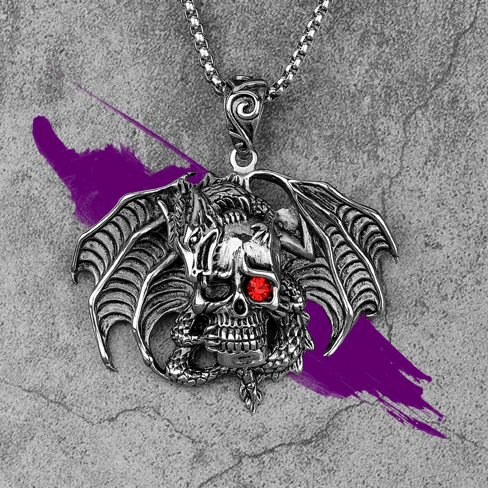 Hombre Calavera Cadena De Acero Inoxidable Para Hombre Dondon 55 Cm Y Colgante De Cruz De Acero Inoxidable En Un Regalo Cadena Acero Inoxidable Hombre