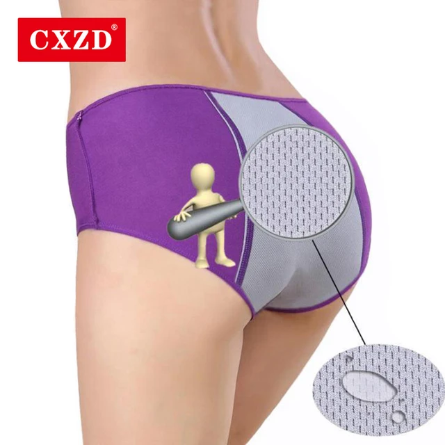 CXZD Female Leak Proof Menstrual Panties Physiological Women Underwear  Period Warm Cotton Waterproof Bamboo fiber Briefs - AliExpress