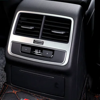 

Car Interior Rear AC Air Vent Outlet Trim Cover Decorative Frame for Audi A4 A4L A5 2017 2018 2019 Accessories Car Styling