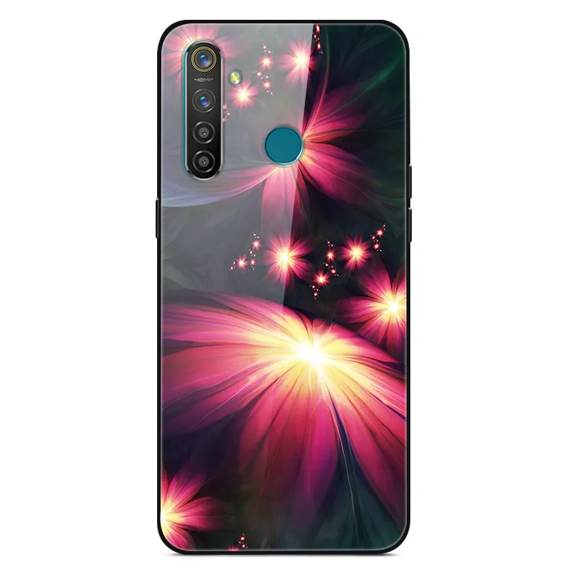 Для Coque OPPO Realme 5 Pro Чехол из закаленного стекла мягкий чехол-бампер с принтом для OPPO Realme 5 Pro Realme Q чехол для телефона Realmeq - Цвет: 11