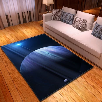 

Home Decor 3D Planet Living Room Carpet Kids Gift Soft Flannel Chilren Room Play Mat Bedside Area Rug Parlor Sofa Rug Carpets